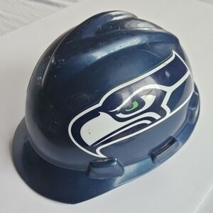 Seattle Seahawks NFL MSA Medium Hard Hat Safety V-Gard Type 1 Class E ANSI OSHA